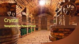  Presentation with cellar - Audience pleasing slides consisting of cellulitis - small and old wine cellar backdrop and a  colored foreground