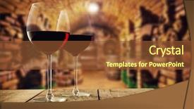  Presentation with cellar - PPT layouts enhanced with cellulitis - small and old wine cellar background and a tawny brown colored foreground