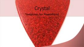  Presentation with red sparkle - Theme consisting of celluloid - red metallic or sparkle guitar background and a red colored foreground
