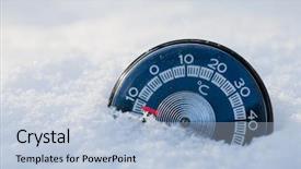  Presentation with vintage - Beautiful PPT layouts featuring celsius scale showing sub-zero backdrop and a  colored foreground