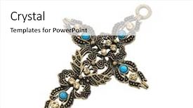  Presentation with celtic - PPT theme with celtic - beauty diamond pendant background and a white colored foreground