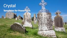  Presentation with ireland - Cool new slides with celtic - clonmacnoise cathedral with the typical backdrop and a teal colored foreground