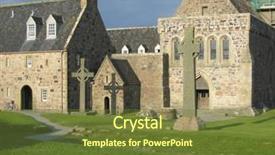  Presentation with celtic cross - Amazing presentation design having celtic cross and iona abbey backdrop and a  colored foreground