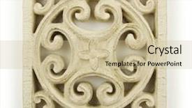  Presentation with wood carving - Cool new PPT layouts with celtic design - ornate wood carving ornament backdrop and a soft green colored foreground
