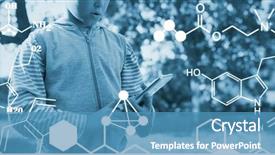  Presentation with chemical - PPT layouts having celular molecular - digitally generated image of chemical background and a teal colored foreground