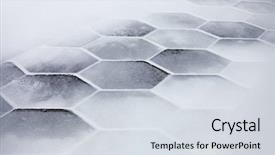  Presentation with concrete - Amazing slide set having cement concrete roads - hexagonal sidewalk tiles covered backdrop and a sky blue colored foreground