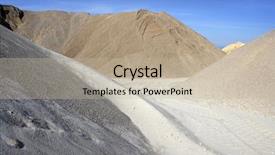  Presentation with cement industry - PPT layouts with cement industry - colorful construction sand mound quarry background and a mint green colored foreground