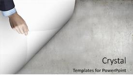  Presentation with cement - Colorful presentation enhanced with cement sheets - close up of hand pulling backdrop and a light gray colored foreground