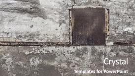  Presentation with cement - Slide deck consisting of cement sheets - concrete wall with metal plate background and a gray colored foreground