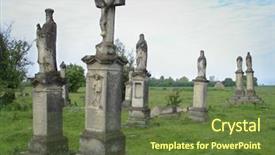  Presentation with catholic old - Amazing theme having cemetary - old catholic cemetery backdrop and a tawny brown colored foreground