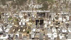  Presentation with cemetery - Slide deck featuring cemetery in hong kong background and a violet colored foreground