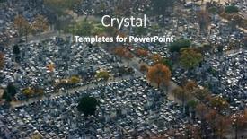  Presentation with paris france - Slides enhanced with cemetery-in-paris-france background and a dark gray colored foreground