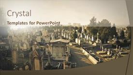  Presentation with cemetery - Colorful theme enhanced with cemetery backdrop and a lemonade colored foreground
