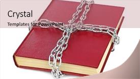  Presentation with supply chain iot - Beautiful presentation featuring censure - book and chain isolated backdrop and a coral colored foreground