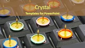  Presentation with keyboard - Audience pleasing slide set consisting of censure - pins on computer keyboard backdrop and a  colored foreground
