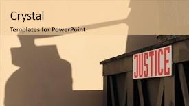  Presentation with scaffold - Beautiful presentation featuring census - wooden scaffold with executioner's ax backdrop and a lemonade colored foreground