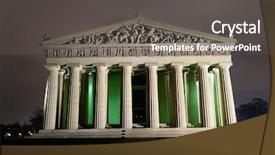  Presentation with nashville - Slides with centennial park in nashville tennessee background and a dark gray colored foreground