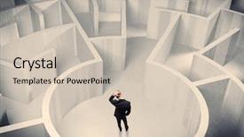  Presentation with maze - Beautiful presentation featuring center of a maze backdrop and a soft green colored foreground