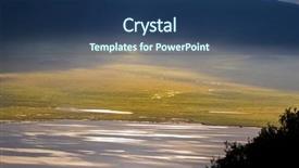  Presentation with scenic - Amazing presentation having center of ngorongoro crater conservation backdrop and a ocean colored foreground