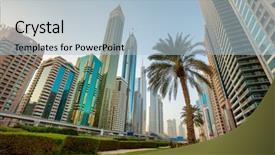 Presentation with zayed - PPT layouts enhanced with center of sheikh zayed road background and a light blue colored foreground