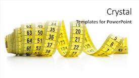  Presentation with abstract yellow gold and white - Presentation theme enhanced with centimeter - yellow measuring tape isolated background and a white colored foreground