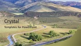  Presentation with canal - Amazing presentation theme having centinnial - charles hansen canal below horsetooth backdrop and a coral colored foreground