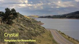  Presentation with clearing storm - Slides consisting of centinnial - highway centennial road along horsetooth background and a  colored foreground