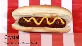  Presentation with mustard yellow - Audience pleasing PPT layouts consisting of centinnial - hot dog a pipping hot backdrop and a coral colored foreground