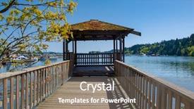  Presentation with wood - Theme enhanced with centinnial - view of wood boardwalk background and a gray colored foreground