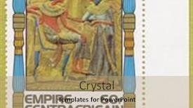  Presentation with throne - Presentation theme with centrafricain-circa-1978-a-stamp background and a coral colored foreground