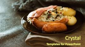  Presentation with council of european union - Presentation theme consisting of central and eastern european cuisines background and a  colored foreground