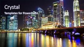  Presentation with singapore heritage - PPT theme featuring coffee mug coffee beans and book on a wooden table background and a coral colored foreground