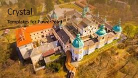  Presentation with renaissance - PPT theme featuring central europe early renaissance background and a red colored foreground