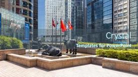  Presentation with 2021 - Presentation consisting of central-hong-kong-10-november background and a ocean colored foreground