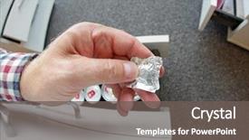  Presentation with nervous system - Colorful presentation design enhanced with central nervous system - taking psychoactive pill - first backdrop and a gray colored foreground