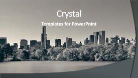  Presentation with taxi cabs new york city - Slides with central park autumn and midtown background and a gray colored foreground