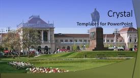  Presentation with croatia zagreb - Amazing slides having central railway station in zagreb backdrop and a light blue colored foreground