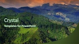  Presentation with colombia - Slides enhanced with central salento colombia south america background and a tawny brown colored foreground