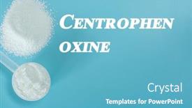  Presentation with cognitive function - Presentation design having centrophenoxine-nootropics-or-smart-drugs background and a teal colored foreground