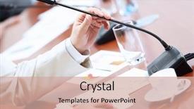  Presentation with hands holding - Presentation theme featuring employee motivation thoughtful male person background and a coral colored foreground.