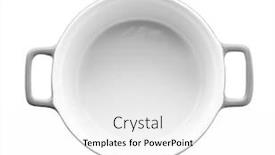  Presentation with ceramic - Colorful PPT layouts enhanced with ceramic-dish-on-white-background backdrop and a white colored foreground