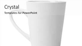  Presentation with octopus on isolated white - Presentation design enhanced with cup isolated on white background background and a white colored foreground