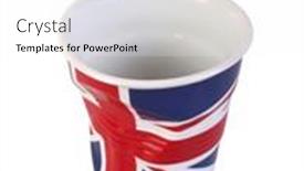  Presentation with british - Presentation theme with ceramic-mug-with-british-flag background and a white colored foreground