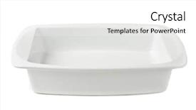  Presentation with frames isolated on white brown - Cool new PPT theme with ceramic pan isolated on white backdrop and a white colored foreground