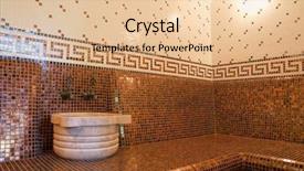  Presentation with roman style - Slide deck enhanced with ceramic tile in roman background and a lemonade colored foreground