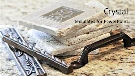  Presentation with ceramic tiles - Presentation consisting of ceramic tiles and borders background and a soft green colored foreground