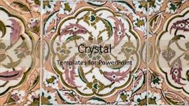  Presentation with art craft - Colorful PPT layouts enhanced with ceramic tiles in oriental backdrop and a coral colored foreground