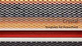  Presentation with ceramic tiles - Audience pleasing presentation consisting of ceramic-tiles-roof-background backdrop and a coral colored foreground