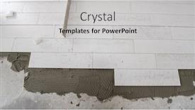  Presentation with wood tools - Slide deck enhanced with ceramic-wood-effect-tiles background and a light gray colored foreground