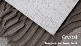  Presentation with wood tools - PPT layouts enhanced with ceramic-wood-effect-tiles background and a dark gray colored foreground